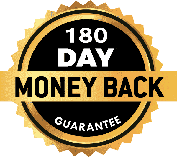 CoreGLP™ 180-Day Risk-Free Guarantee Seal